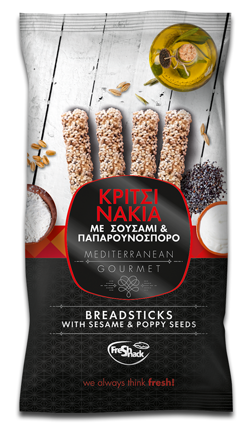 BREADSTICKS WITH SESAME AND POPPY SEEDS